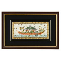 Boat Pattachitra Wooden Frame 11 x 7