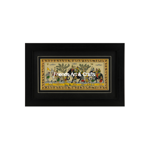 Black Wooden Tribal Art Frame 10 x 16