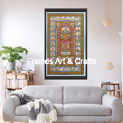 Handcrafted Dashavatara Pattachitra Painting – Traditional Odisha Folk Art