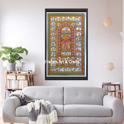 Handcrafted Dashavatara Pattachitra Painting – Traditional Odisha Folk Art