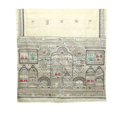 Hand-Painted Saura Art Cotton Saree