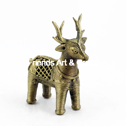Handcrafted Dhokra Brass Deer Figurine