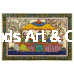 Handcrafted Krishna Boat Ride Pattachitra Painting – Traditional Odisha Folk Art