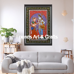 Handcrafted Shiva Parvati Wedding Procession Pattachitra Painting (Shiva Baraat) | Friends Arts and Crafts