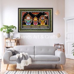 Lord Jagannath Ratna Singhasana Pattachitra Painting