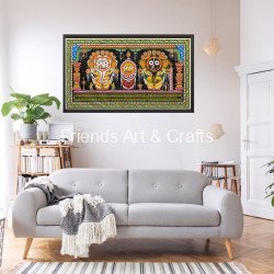 Lord Jagannath Gaja Besa Pattachitra Painting - Sacred Elephant Attire Edition