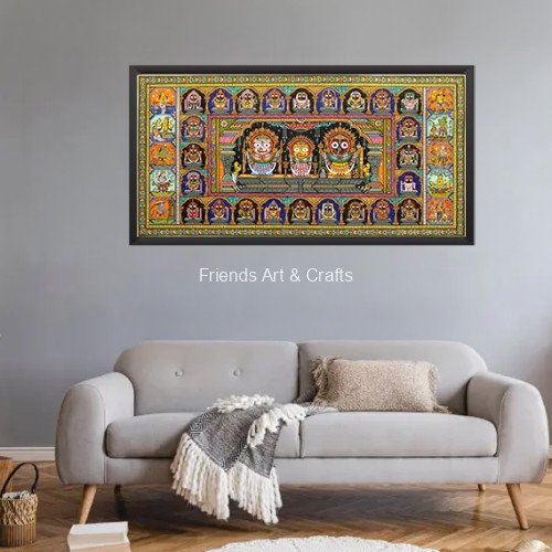 Lord Jagannath Maha Darshan Pattachitra Painting - Sacred Heritage Collection