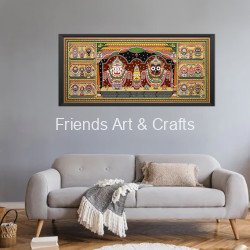 Lord Jagannath Besa Darshan Pattachitra Painting - Temple Tradition Edition