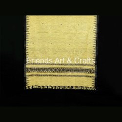 Handwoven Odisha Uttari Angabastra with Traditional Border